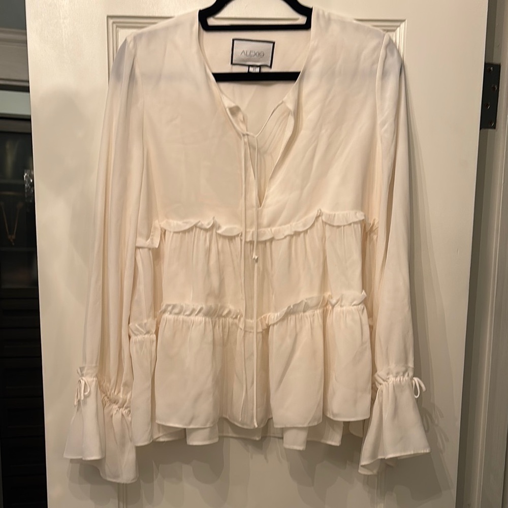 Alexis Elegant Cream Blouse
